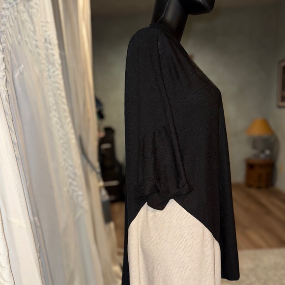 Alembika Black Asymmetrical Tunic Top - L - Picture 2 of 13